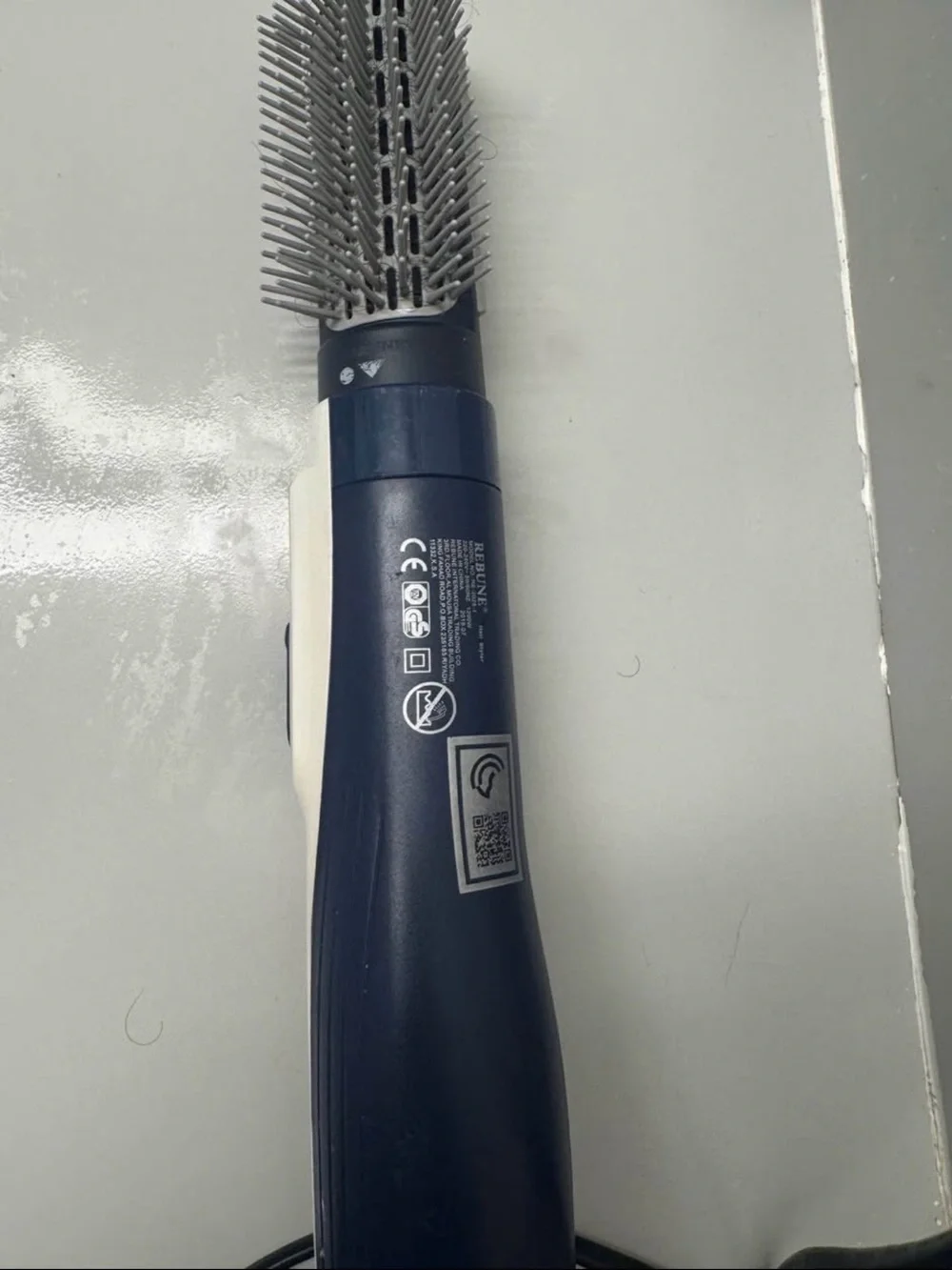 Women Electric Round Hair Brush - Dark Blue